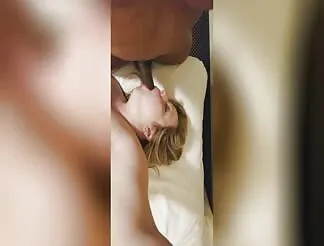 Filthy chubby girl bangs hard with a black stud