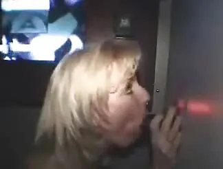 Holly visits a gloryhole