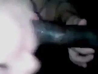 Chubby lady licks a monstrous ebony meat